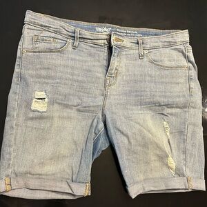 Washed Denim Jean Shorts for Women